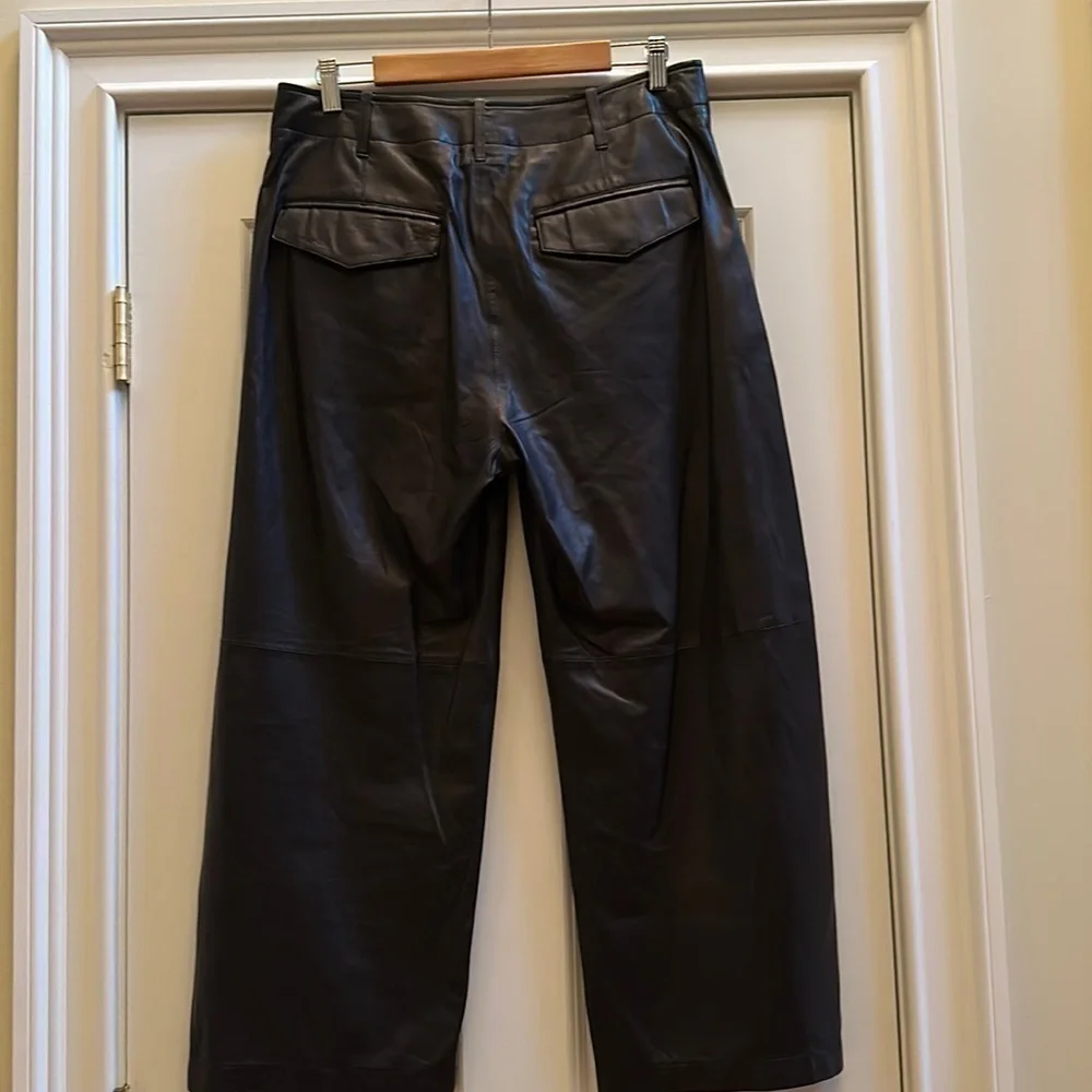 Rag & Bone Dylan Cropped Leather Pant Sz10